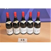 5 flessen à 75cl rode wijn JOSEPH DROUHIN, Côte de Beaune, Bourgogne, 2015